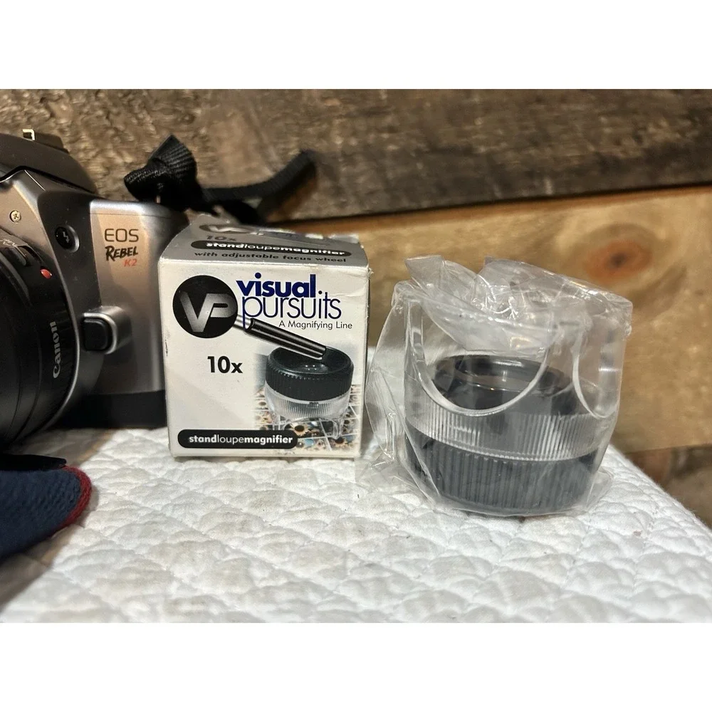 Canon EOS Rebel K2 35mm SLR Film Camera EF 28-90mm Zoom Lens Silver Not Tested